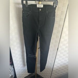 Reformation Skinny Faded Black Destoryed